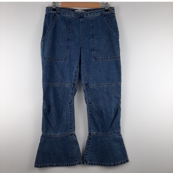 Rachel Comey Pursue Bell Hem Crop Denim Jeans Size 6 - Picture 2 of 11